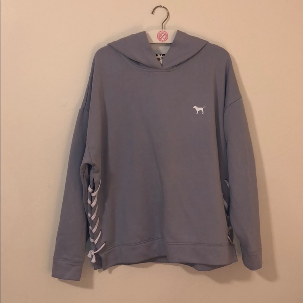 NWOT lace up hoodie